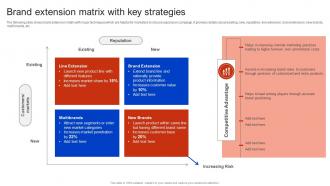 Brand Extension Matrix With Key Strategies Apple Brand Extension