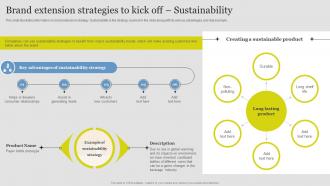 Brand Extension Strategies Kick Off Sustainability Branding SS