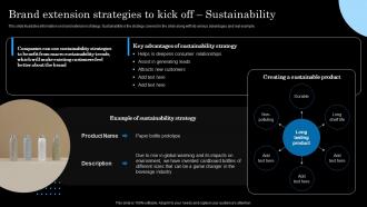 Brand Extension Strategies To Kick Off Sustainability Strategic Brand Extension Launching