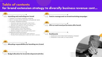 Brand Extension Strategy To Diversify Business Revenue MKT CD V Multipurpose Attractive