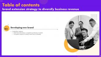 Brand Extension Strategy To Diversify Business Revenue MKT CD V Colorful Graphical