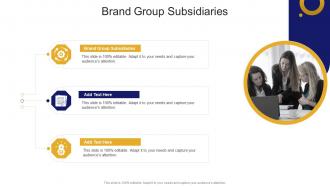 Brand Group Subsidiaries In Powerpoint And Google Slides Cpb