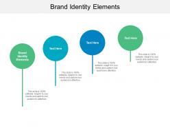 Brand identity elements ppt powerpoint presentation professional layout ideas cpb
