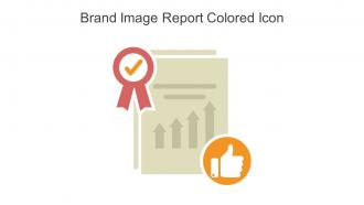 Brand Image Report Colored Icon In Powerpoint Pptx Png And Editable Eps Format