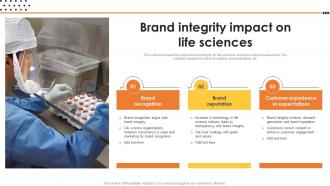Brand Integrity Impact On Life Sciences