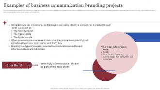 Brand Launch Marketing Plan Examples Of Business Communication Branding Projects Branding SS V