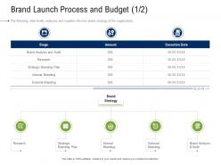 Brand Launch Process And Budget Business Development And Marketing Plan Ppt Elements