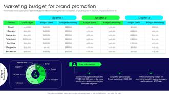 Brand Launch Strategy Marketing Budget For Brand Promotion Branding SS V