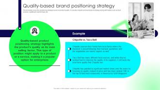 Brand Launch Strategy Quality Based Brand Positioning Strategy Branding SS V