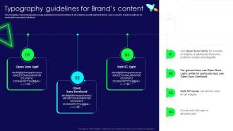 Brand Launch Strategy Typography Guidelines For Brands Content Branding SS V