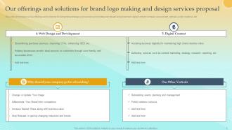 Brand Logo Making And Design Service Proposal Powerpoint Presentation Slides