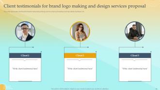 Brand Logo Making And Design Service Proposal Powerpoint Presentation Slides