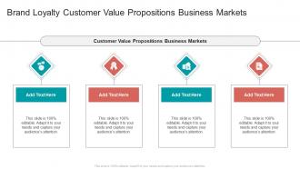 Brand Loyalty Customer Value Propositions Business Markets In Powerpoint And Google Slides Cpb