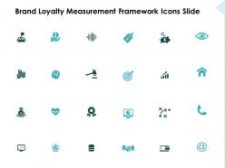 Brand Loyalty Measurement Framework Icons Slide Targets Ppt Powerpoint Slides
