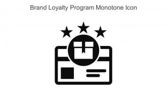 Brand Loyalty Program Monotone Icon In Powerpoint Pptx Png And Editable Eps Format