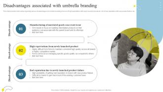 Brand Maintenance Through Effective Product Disadvantages Associated With Umbrella Branding SS