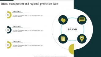 Brand Management And Regional Promotion Icon