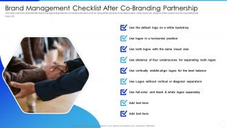 Brand Management Checklist After Co Branding Partnership