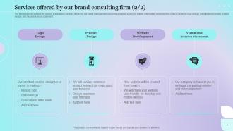 Brand Management Consulting Proposal Powerpoint Presentation Slides Good Impressive