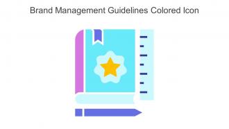 Brand Management Guidelines Colored Icon In Powerpoint Pptx Png And Editable Eps Format