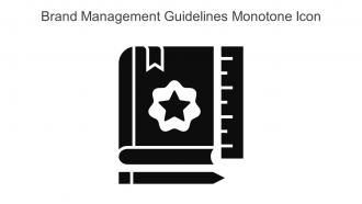 Brand Management Guidelines Monotone Icon In Powerpoint Pptx Png And Editable Eps Format