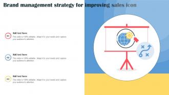 Brand Management Strategy For Improving Sales Icon