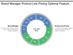 Brand manager product line pricing optional feature pricing