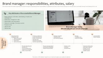 Brand Manager Responsibilities Attributes Salary Effective Brand Management