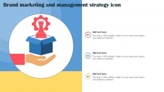 Brand Marketing And Management Strategy Icon