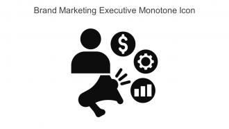 Brand Marketing Executive Monotone Icon In Powerpoint Pptx Png And Editable Eps Format