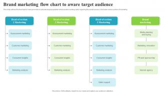 Brand Marketing Flow Chart To Aware Target Audience