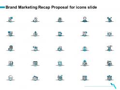 Brand marketing recap proposal for icons slide ppt file brochure