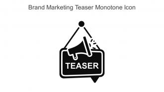 Brand Marketing Teaser Monotone Icon In Powerpoint Pptx Png And Editable Eps Format