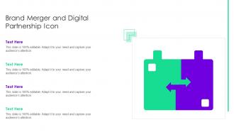 Brand Merger And Digital Partnership Icon