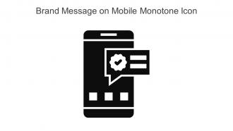 Brand Message On Mobile Monotone Icon In Powerpoint Pptx Png And Editable Eps Format