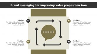 Brand Messaging For Improving Value Proposition Icon