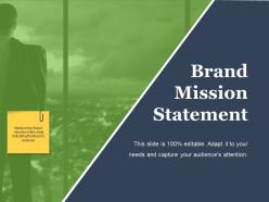 Brand Mission Statement Ppt Background Designs