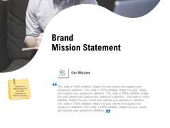 Brand Mission Statement Ppt Powerpoint Presentation Infographics Elements