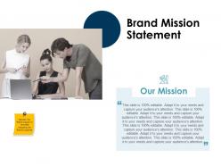 Brand Mission Statement Ppt Powerpoint Presentation Inspiration Slide