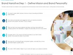 Brand Narrative Step 1 Define Mission And Brand Personality Overview Brand Narrative Creation Steps