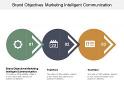 Brand objectives marketing intelligent communication ppt powerpoint presentation file design cpb
