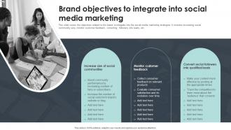 Brand Objectives To Integrate Into Social Media Marketing