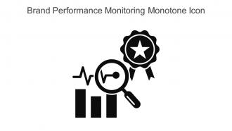 Brand Performance Monitoring Monotone Icon In Powerpoint Pptx Png And Editable Eps Format