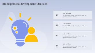 Brand Persona Development Idea Icon