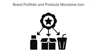 Brand Portfolio And Products Monotone Icon In Powerpoint Pptx Png And Editable Eps Format