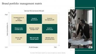Brand Portfolio Management Matrix Ppt Infographic Template Backgrounds Branding SS