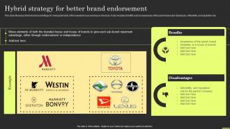 Brand Portfolio Strategy And Architecture Hybrid Strategy For Better Brand Endorsement