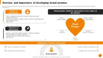 Brand Positioning And Launch Overview And Importance Of Developing Brand Promise MKT SS V