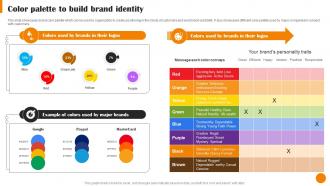 Brand Positioning And Launch Strategy Color Palette To Build Brand Identity MKT SS V