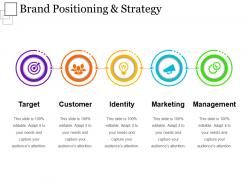 Brand positioning and strategy sample ppt presentation